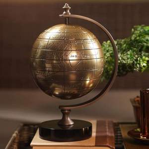 Decorative Metal Globe Showpiece for Home Office Table and Bookshelf <b>Display</b> At Best Price - Product Image 2