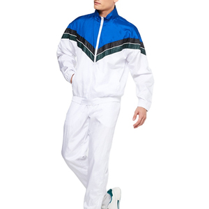 Training <b>Jogging</b> Wear Nylon Tracksuits for Men Custom Logo Zipper Jogger <b>Suits</b> Set 2 Piece Men's Windbreaker Tracksuit - Product Image 3