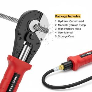 CPC 105C Coupe-câbles hydraulique à bras articulé, Ciseaux pour fils d'acier, Câbles blindés en cuivre et aluminium, Coupe-tuyaux haute performance USA - Product Image 1