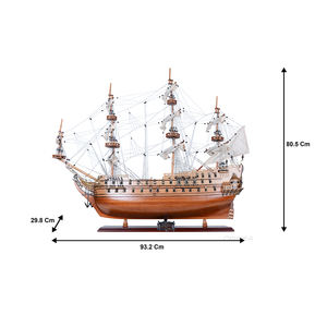 Modèle de bateau en bois de cèdre de style nautique des sept provinces, présentoir, artisanat, cadeau, artisanat en bois, boîtes en bois, enseignes murales - Product Image 1