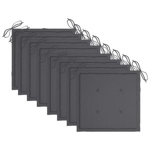 Juego de sillas de jardín grises de ocho piezas - Product Image 6