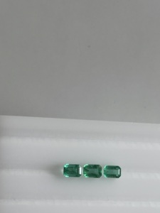 6x4 mm, Émeraude naturelle octogonale, lot de 3 pièces, qualité AAA, émeraude octogonale 1,82 carats, émeraude octogonale transparente et propre pour bijoux - Product Image 1