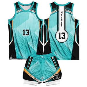 Uniforme de Baloncesto Personalizado de Alta Calidad – Camiseta y Pantalones Cortos Sublimados 100% Poliéster - Product Image 1