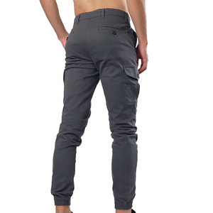 Pantalones Cargo de Camuflaje para Hombre, Cintura Elástica, Múltiples Bolsillos, Estilo Casual de Trabajo, Tela de Poliéster Transpirable, en Venta - Product Image 6
