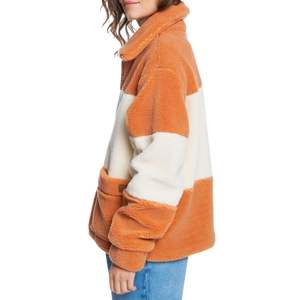 Vestes en polaire sherpa pour femmes à col montant coupe-vent Two Tonead, design personnalisé, streetwear d'hiver, veste zippée - Product Image 3