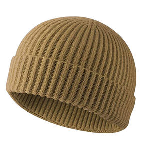 Bonnets d'hiver personnalisés avec logo brodé pour hommes et femmes, en tricot côtelé en laine mérinos, acrylique, coton, cachemire, avec logo de créateur - Product Image 6
