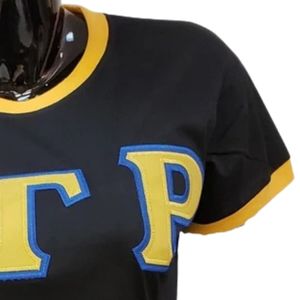 เสื้อยืด Sigma Gamma Rho Sorority สีดำ แขนสั้น คอกลม ลายกรีก สำหรับผู้หญิง สไตล์ลำลอง แฟชั่น สามารถสั่งทำได้ - Product Image 3