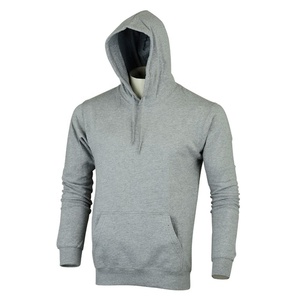 Sweat-shirt à capuche zippé gris pour homme, coupe classique, couleur unie, vêtement décontracté pour l'automne, tissu en molleton français - Product Image 5