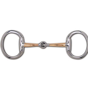 Bridon en acier inoxydable de haute qualité avec embout en cuivre et anneaux ovales pour équipement d'équitation, design personnalisable, finition lisse - Product Image 1