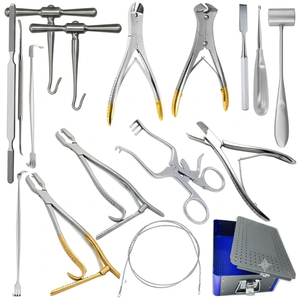 Farhan Products & Co – Kit chirurgical vétérinaire ORL de 10 instruments en acier inoxydable réutilisables et stérilisables pour les maladies et blessures animales - Product Image 1