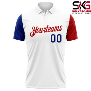 Camiseta Deportiva Personalizada de Polo Azul Marino, Manga Corta, Uniforme de Equipo, Impresión de Nombre y Número para Entrenamiento de Club - Product Image 2