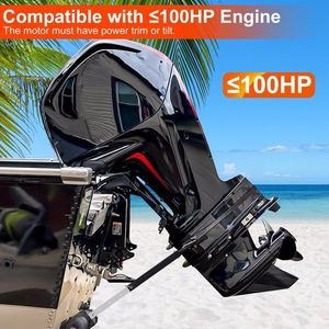 Soporte de motor fueraborda ajustable de acero resistente de 28-40 pulgadas con amortiguación de goma para remolques de embarcaciones y motores acuáticos - Product Image 3