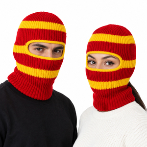 Pasamontañas de Punto Cálido para Invierno, Personalizado al por Mayor, 100% Algodón, Ropa de Exterior, Máscara Facial Completa de Punto, Unisex, Transpirable - Product Image 1
