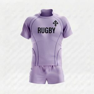 Conjunto de Camiseta de Rugby para Hombre, Manga Corta, Corte Regular, Color Sólido, 100% Poliéster, Impresión por Sublimación de RIVIAN ATLANTIC - Product Image 2