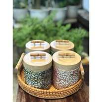 Fabricante Vietnamita de Recipientes de Bambú con Incrustaciones de MOP, Contenedor de Almacenamiento Hecho a Mano, Proveedor al por Mayor, Exportación - Product Image 5