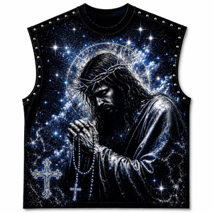 Custom Oversized Rhinestone Graphic <b>Tank</b> <b>Top</b> 100% Cotton Jersey Vintage Style Sleeveless T Shirt Unisex Streetwear OEM Wholesale - Product Image 1