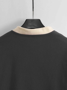 Sweat-shirt à col rond imprimé à pois en strass noir, unisexe, coupe régulière, tissu en molleton, polyester/coton, décontracté, hiver - Product Image 4