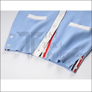 Cárdigan de Punto para Mujer, Superventas de Verano, Acrílico Sólido, Casual, Cuello en V, Manga Larga, Transpirable, con Bolsillos, Botones Simples, 300g - Product Image 5