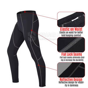 Pantalones de Ciclismo Profesionales Acolchados con Costuras Resistentes y Cintura Cómoda - Product Image 3
