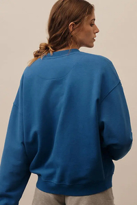 Sudadera de Cuello Redondo para Mujer Keyi, 100% Algodón, Manga Larga, Estampado de Letras, Ropa de Otoño - Product Image 2
