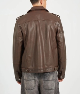 High Quality Men <b>Leather</b> Winter <b>Jacket</b> Best Price <b>Long</b> Sleeve <b>Leather</b> Winter <b>Jacket</b> Wholesale Customise Premium <b>Jacket</b> - Product Image 5