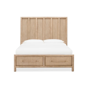 Solid Teak Wood <b>Bed</b> <b>Frame</b> Minimalist Upholstered Wooden <b>Bed</b> With Storage Drawers for Hotel Bedroom - Product Image 4
