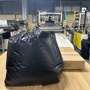 ถุงขยะ LDPE สีดำแบบหนาพิเศษ ปิดผนึกด้วยความร้อน พร้อมพิมพ์ลายซิลค์สกรีนตามสั่ง สำหรับใช้ในครัวเรือนและงานก่อสร้าง - Product Image 6