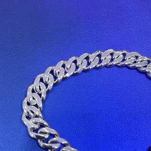 Chaîne cubaine Dvars Diamond pour femme en moissanite, argent sterling 925 plaqué or, 10 mm, style hip-hop, 2 rangs, élégante et glacée - Product Image 4