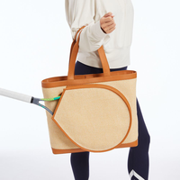 Sac de sport extérieur en toile pour raquettes de tennis et de pickleball, personnalisé, imperméable, grande capacité