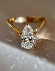 IGI/GIA Lab Grown Cut Diamond Vintage 14K Anillo de boda/compromiso amarillo Unisex Oro blanco fino para fiesta de aniversario-Worthy - Product Image 1