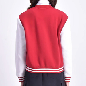Chaqueta Varsity Personalizada para Mujer, Chaqueta Letterman Bordada, Ropa Casual de Calle, Resistente al Viento, Transpirable, Ecológica, 100% Algodón - Product Image 3