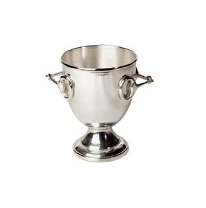 Lot de 2 seaux à glace en métal argenté avec poignée, refroidisseur à vin pour bars et fêtes, seau à glace de forme optimale en promotion - Product Image 4