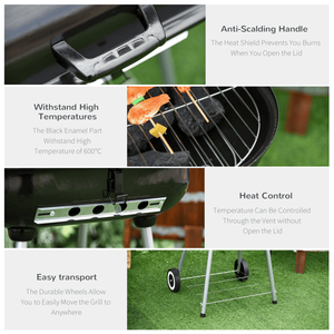 Griglia BBQ Portatile in Acciaio Inox per Campeggio con Copertura per Cottura a Carbone - Product Image 6