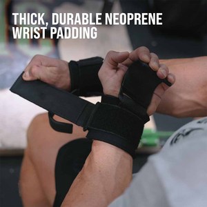 Weight Lifting Hooks (Pair), Heavy Duty Power <b>Wrist</b> <b>Straps</b> Hand Grip Support For Deadlifts - Product Image 6