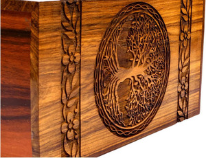 Urnas de Cremación de Madera Hechas a Mano para Funerales y Entierros de Adultos con Logotipo Personalizado a Bajo Precio - Product Image 5