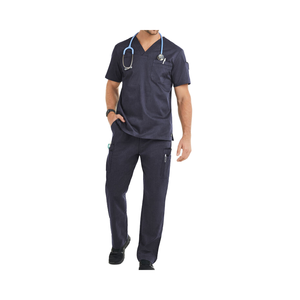 Uniformes Médicos de Alta Calidad para Hombre, Elegantes y Tejidos, Transpirables y Suaves, Talla 3XL, para Uso Hospitalario, con Estampado OEM, Conjuntos de Bata Corta - Product Image 1