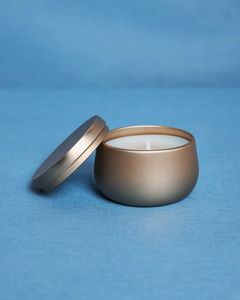 Frascos de Vidrio Cilíndricos Redondos para Velas Aromáticas con Cera en Capas, Decoración para el Hogar, Reutilizables - Product Image 5