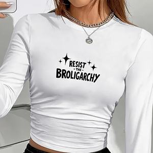 เสื้อแขนยาวผู้หญิงแฟชั่น broligarchy - Product Image 1
