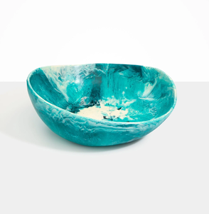 Bol de service alimentaire en résine époxy écologique, fait main et durable, organisateur de table à manger, artisanat décoratif pour la maison - Product Image 6