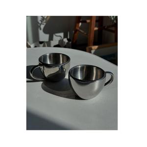 แก้วกาแฟสแตนเลสแบบผนังเดียว เงางาม ทั้งแบบขัดเงาและแบบด้าน - Product Image 1