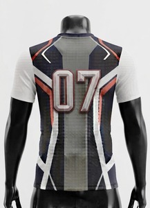 เสื้อฟุตบอลเย็บติดสำหรับผู้ชาย หมายเลข 07 พิมพ์ลาย ทรงพอดีตัว แขนครึ่งตัว ผ้าโพลีเอสเตอร์ ระบายเหงื่อได้ดี ชุดกีฬา ไซส์ผู้ใหญ่ - Product Image 6
