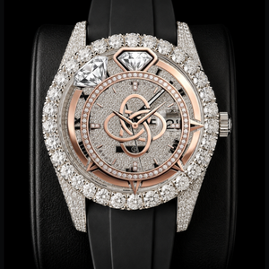 Montre de luxe pour homme, nouvelle édition limitée, quartz, bracelet en acier inoxydable, sertie de pierres - Product Image 1
