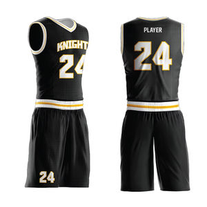 Tenues de basketball personnalisées pour adultes, respirantes, antibactériennes, à séchage rapide, avec logo, service d'impression de logo personnalisé, OEM, grandes tailles - Product Image 5