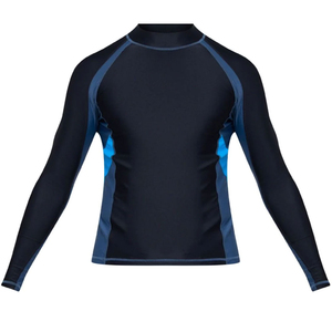 Rashguard à manches longues de haute qualité en Spandex/Polyester pour hommes - Protection UV, séchage rapide, anti-frottement - Respirant pour le sport - Product Image 6