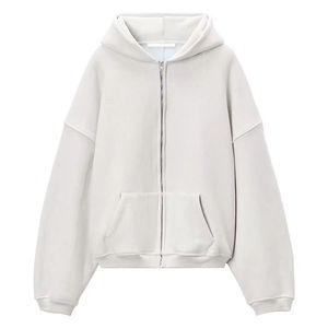 เสื้อฮู้ดซิปผู้ชาย ผ้าฝ้าย 100% ทรงปกติ สำหรับใส่ลำลองในฤดูหนาว - Product Image 4