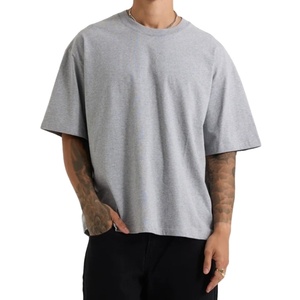 Camisetas de Hombre al por Mayor, de Alta Calidad, Color Gris Jaspeado, Transpirables, de Secado Rápido, Antiarrugas, Corte Regular, 100% Algodón - Product Image 1