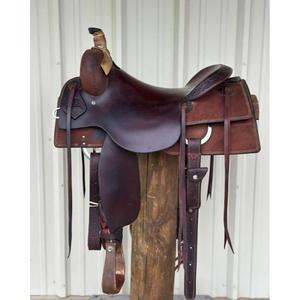 Silla de montar para caballo de cuero genuino hecha a mano, color marrón, OEM, ODM, personalizada, precio asequible, artículos ecuestres, silla de montar de lujo - Product Image 3