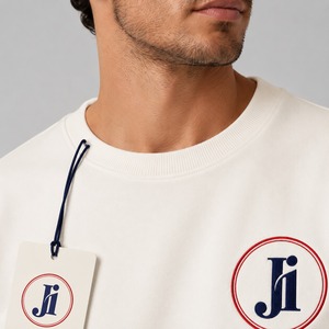 Sweat-shirt pour homme en coton lourd de qualité supérieure, col rond, intérieur en polaire doux, confortable, streetwear urbain, fabrication artisanale - Product Image 6