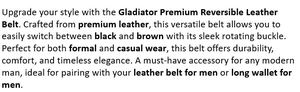Cinturón de Cuero Reversible de Alta Calidad para Hombre, Elegante, Duradero, Ajustable, de Cuero Genuino, para Uso Formal, Casual y Diario - Product Image 5