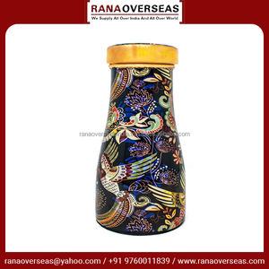 Alta demanda esmalte impreso Ayurveda beneficios para la salud tarro de agua de cobre y jarra para dormitorio en diseño y tamaño personalizados - Product Image 3